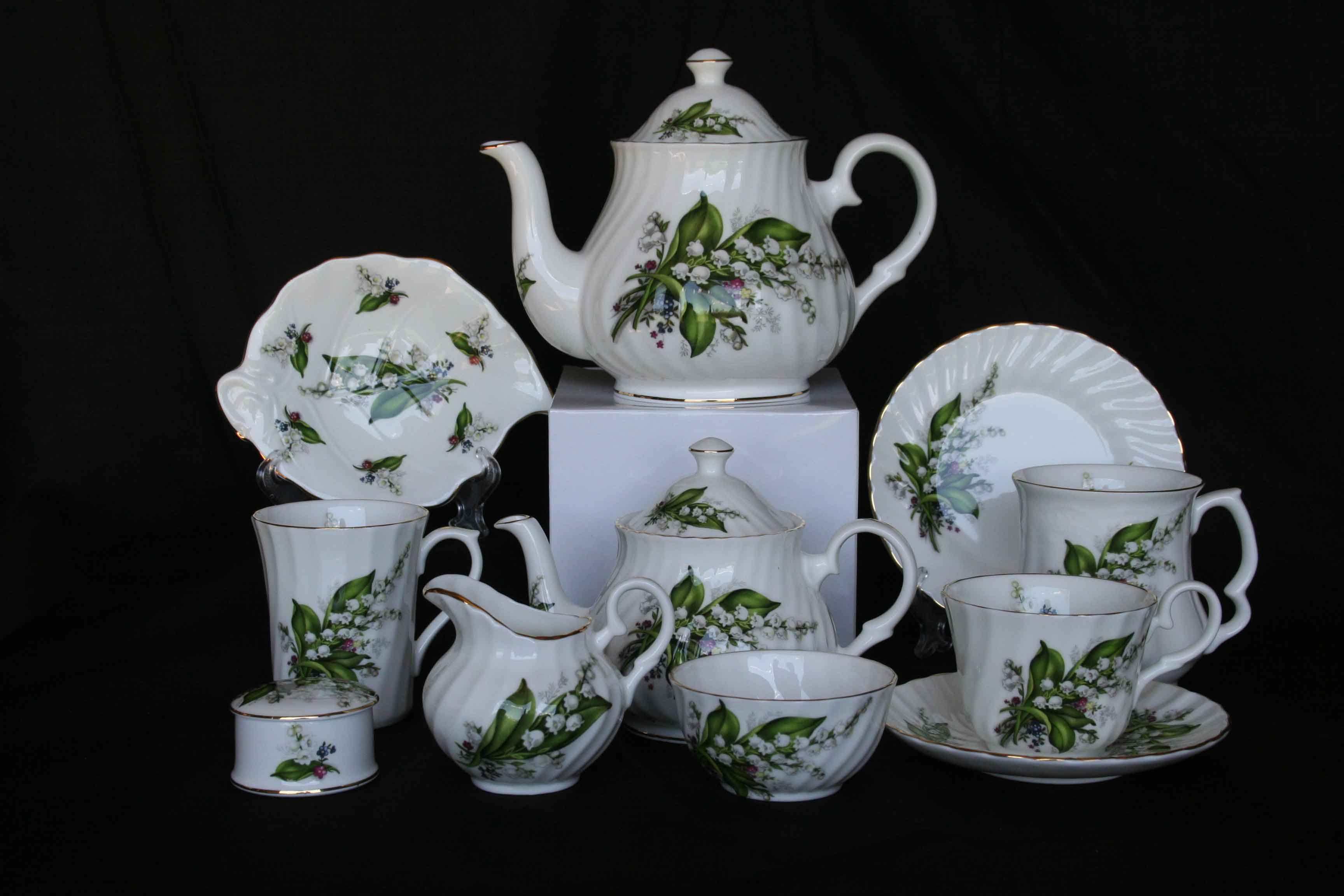 Lily of the Valley Teaset - Click Image to Close